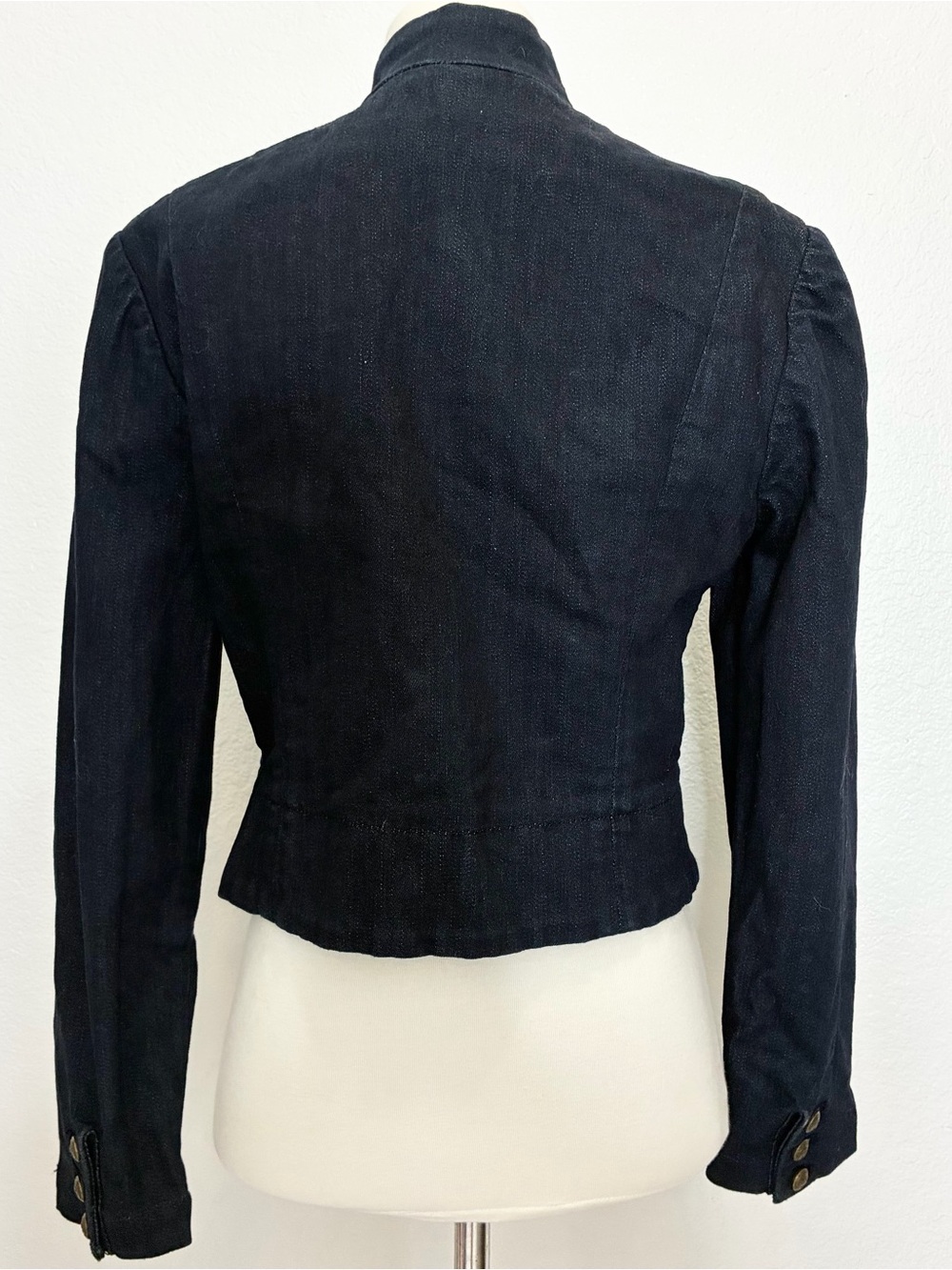 Ralph Lauren Denim Jean Military Jacket - Picture 2 of 7